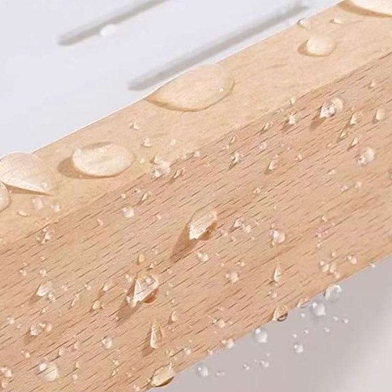 Bathroom Hair Dryer Stand Wall Mounted Hairdryer Holder Hair Tool Organizers Rack Solid Wood Hair Blow Dryer Shelf