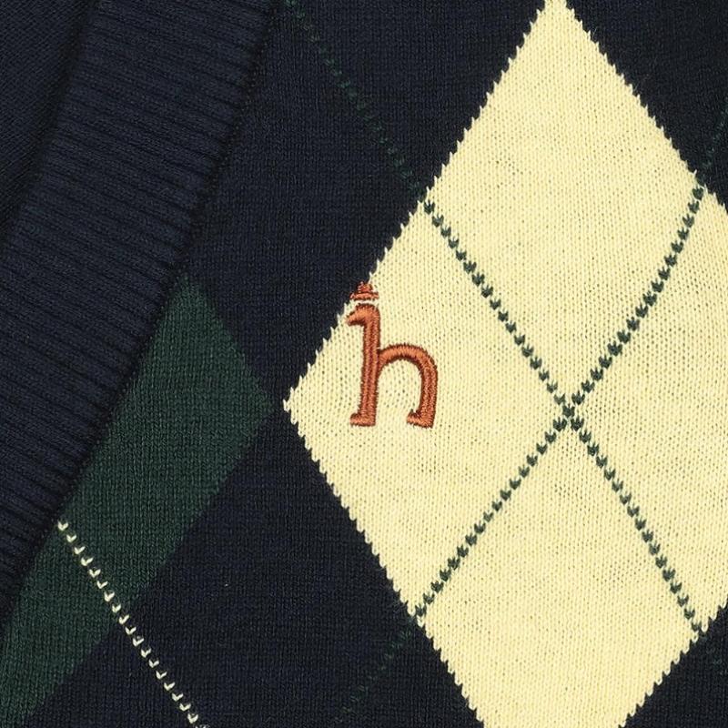 Hazzys Kids Argyle Cardigan Huf12kc11m Nv