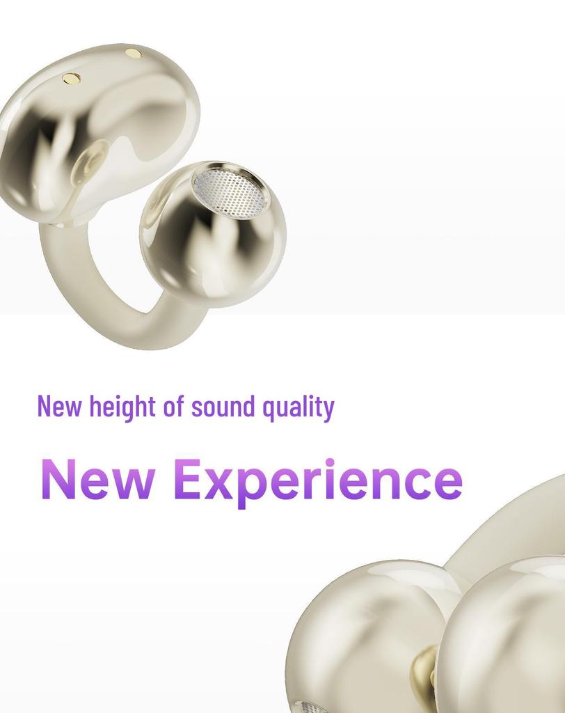 2025 Q70 Wireless Bluetooth Noise-Cancelling Clip-On Sports Earphones: Long Battery Life & High Sound Quality