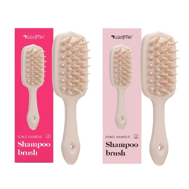 Lightweight Long Handle Silicone Hair Brush Shampoo Brush Travel Friendly For Effective Scalp Stimulation And Relaxation