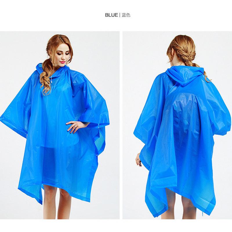 Non-disposable eva raincoat thickened fashion cape raincoat outdoor waterproof raincoat full body raincoat