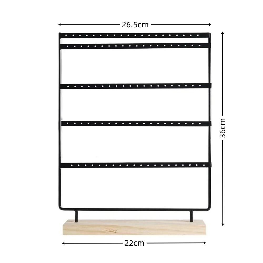110 Holes Earring Display Holder 5-Tiers Jewelry Organizer Jewelry Storage Rack  Home Organization
