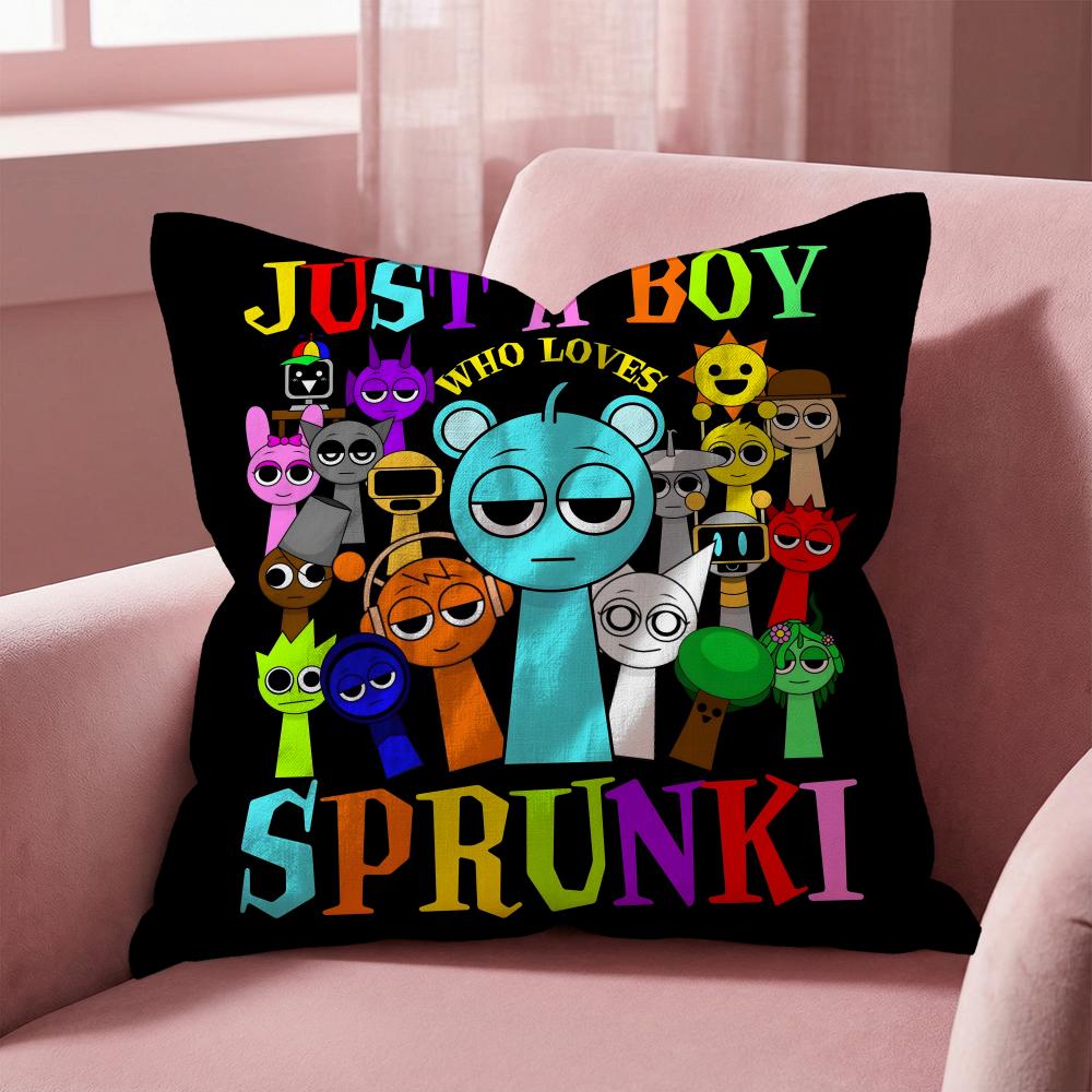 S-Sprunki BRAND Kissenbezug Mehrzweck-Kissenbezug für Zuhause & Auto - Wendbar, Weich & Langlebig für den täglichen Gebrauch