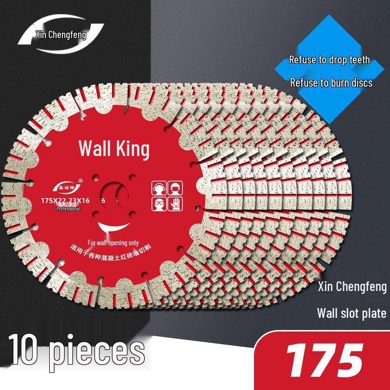 Xinchengfeng Diamond Saw Blades: 10-Piece Set for Concrete and Rebar Cutting