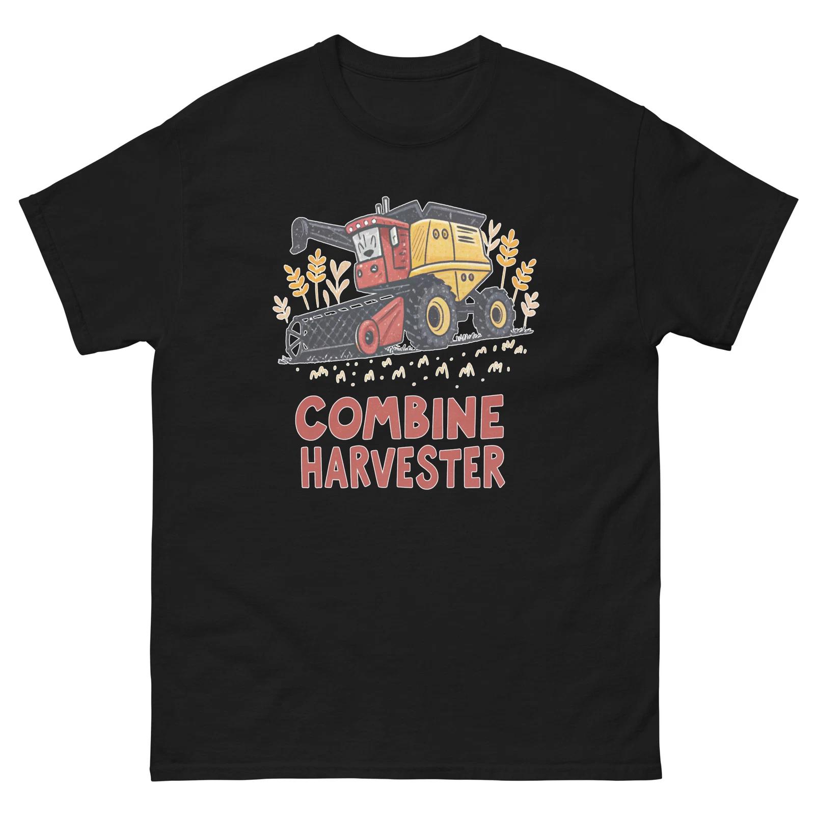 

Combine Harvester Transportation Vehicle Illustration T-Shirt L