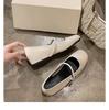 Grape mother autumn new inner height increase flat shoes women's fashion square head silver single shoes Korean version soft sole not tired women