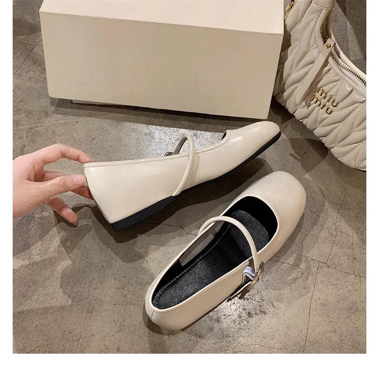 Grape mother autumn new inner height increase flat shoes women's fashion square head silver single shoes Korean version soft sole not tired women