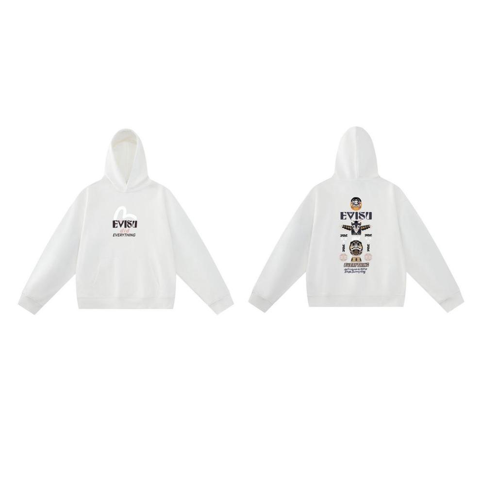 EVISU Fukujin 2025 Spring/Autumn Letter Print Hoodie
