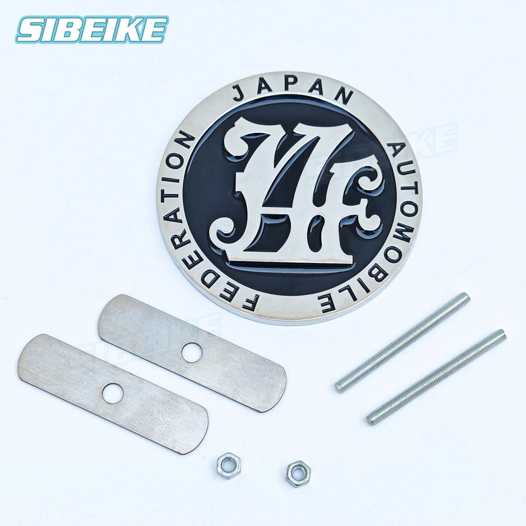 Accessories Car 3D Metal Decals Sticker Emblem Japan Automobile Federation Car Front Grill Badge Emblem