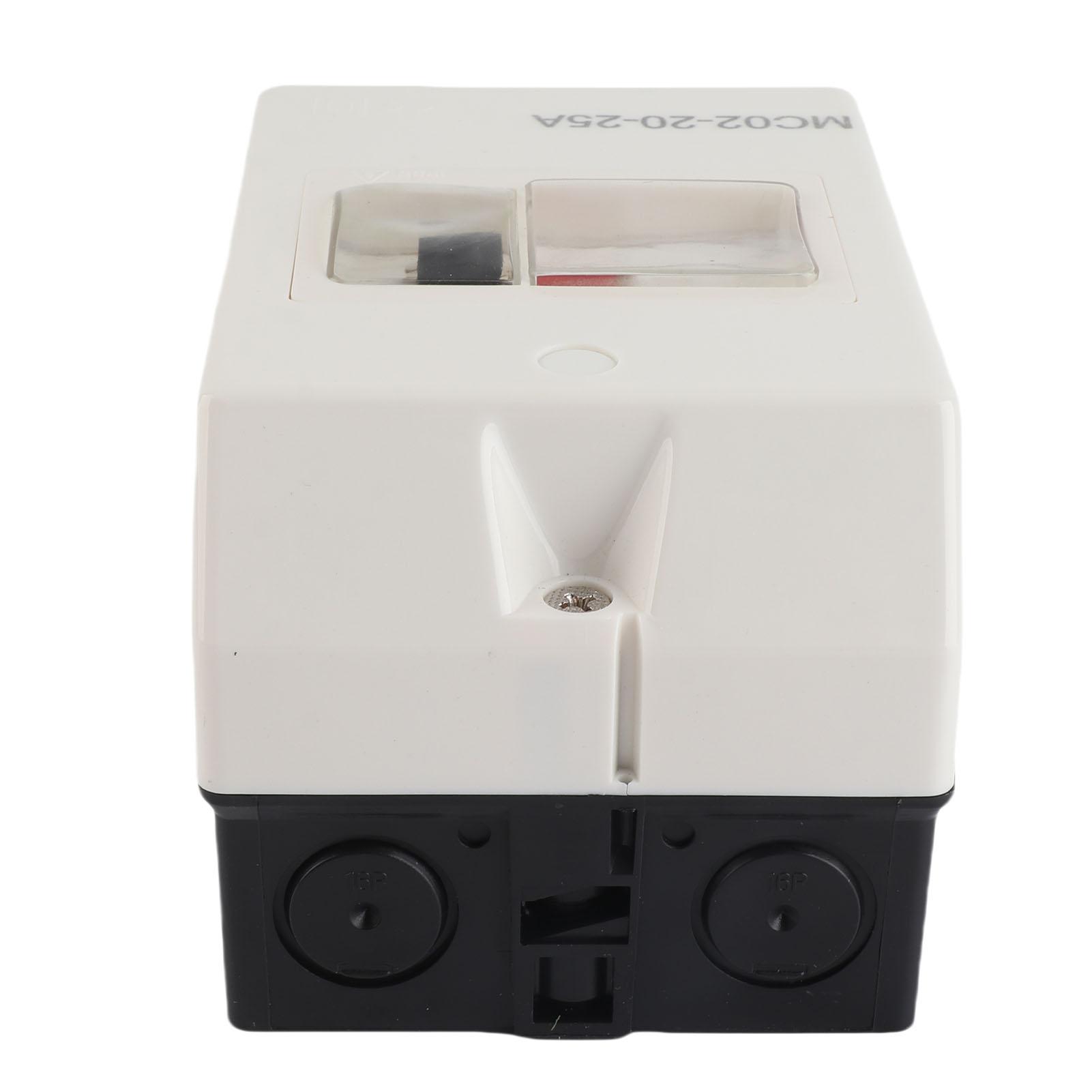 

Motor Protection Switch Circuit Breaker Waterproof Protector Replacement MC02‑20‑25A 220V 380V