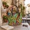 Colorful Graffiti Canvas Tote Bag for Daily Use