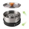 Stainless Steel Camping Cookware Utensils With Storage Bag Cookware Pot Cooking Outdoor Tableware Easy to Use and Clean