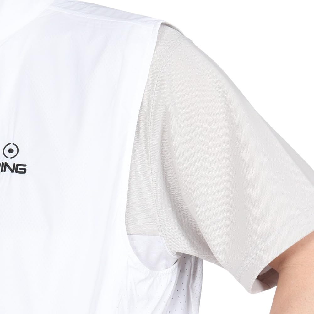 [Ping Apparel] Pánská vesta na zip (Roztažitelný a Odolný)  Golf  621-5158203 030Bílá M