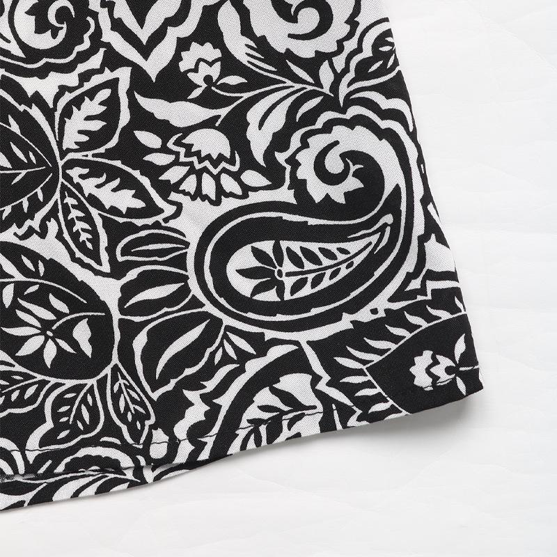 YYFS Damenmode Frühling Herbst Farbblockdruck Langarm V-Ausschnitt Hohe Taille Freizeitkleider