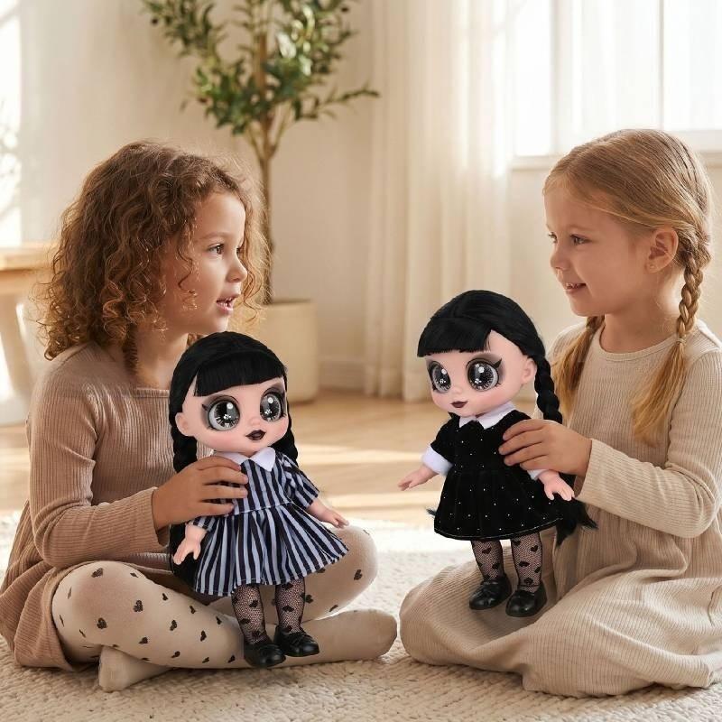 Wednesday Addams 13in Jointed Rubber Doll With Music For Collectors And Play