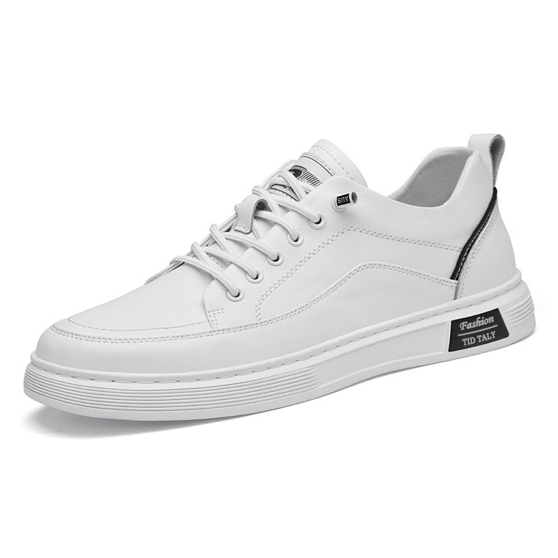 

Модная мужская обувь, повседневные белые кроссовки, высококачественные кожаные туфли для отдыха, мужская удобная обувь для скейтбординга, вулканизированная обувь 45 белый