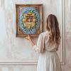 Crystal Pearl Painting 5D DIY Frame Decoration Painting Temple Home Wall Decoration Transparent Pearl Gemstone Painting Picture Art Crafts