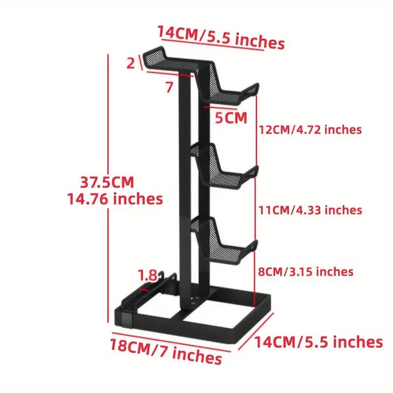 Подходит для держателя контроллера, наушников и подставки для креативного хранения мобильного телефона чёрный