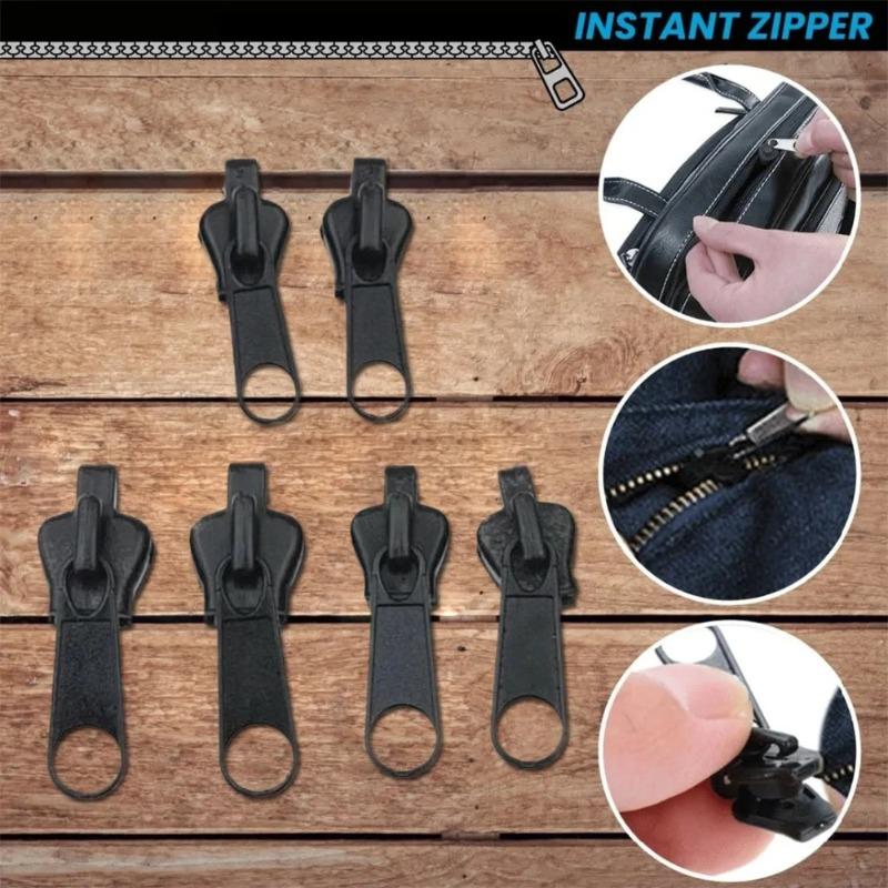 Universal Instant Zipper Repair Kit - 3 Sizes Replacement Sliders & Rescue Teeth for Clothes, Bags & Sewing Tools