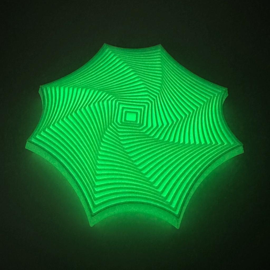 Jucărie de Fidget Imprimată 3D Iluzie Vizuală Ornamente Spiralate Rotitoare Octogonale Jucărie de Birou pentru Ameliorarea Stresului pentru Adulți Autism Jucării Senzoriale