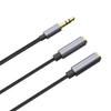 Headphone Splitters Cable 3.5mm Aux 1xMale to 2xFemale Extension Cord for Headphones Speaker Superior Sounds Quality