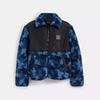 Coach Sherpa Jacket Blue Camo
