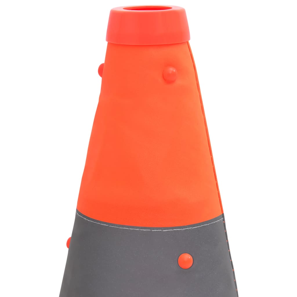 Collapsible Traffic Cones 10 Pcs 42 Cm