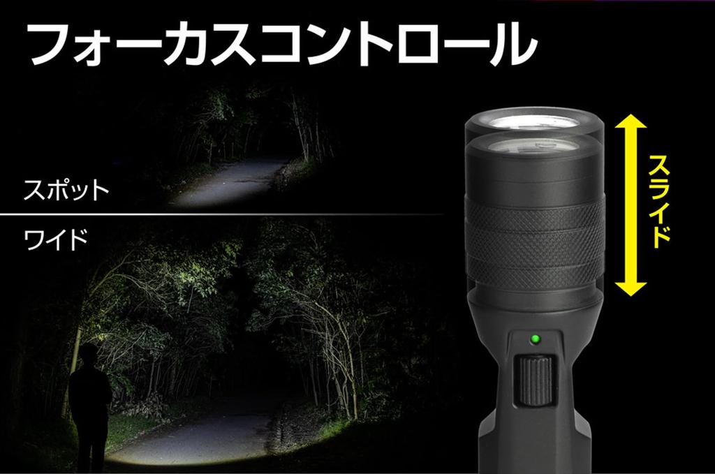 GENTOS LED USB 1000 3 Hours of Dustproof and Water Uses Dedicated Rechargeable Battery BAR-1000R Flashlight, Rechargeable, Lumens, Runtime, Resistant,