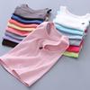 Children's Cotton Vest Summer Boys Girls Tank Tops Sleeveless Tops for Children