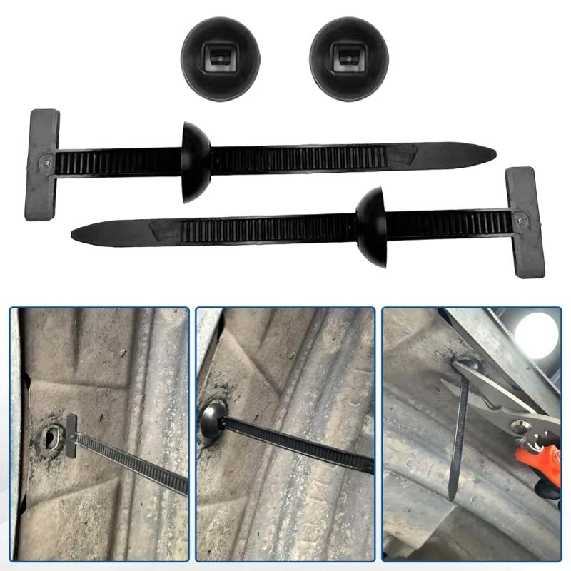 Reusable 90mm Automotive Grade Cord Management Clips Fastening Clamps Design Prevents Unraveling During Harsh Conditions