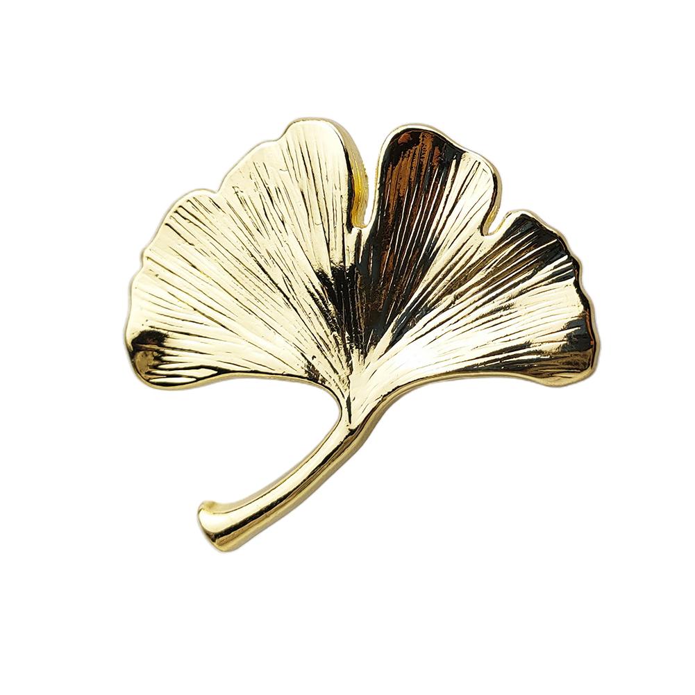Hochwertiger Schrankgriff Schubladengriff Ginkgoblattform Zinklegierung Möbeldekoration Exquisite Handwerkskunst