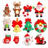 10-100PCS Cartoon Santa Claus Keychain DIY Accessories Handmade Cream Glue Decoration Scene Arrangement Christmas Gift Ornament