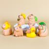 Capybara Pvc Model Ornament With Hat Wearing Appearance Design Gifts For
