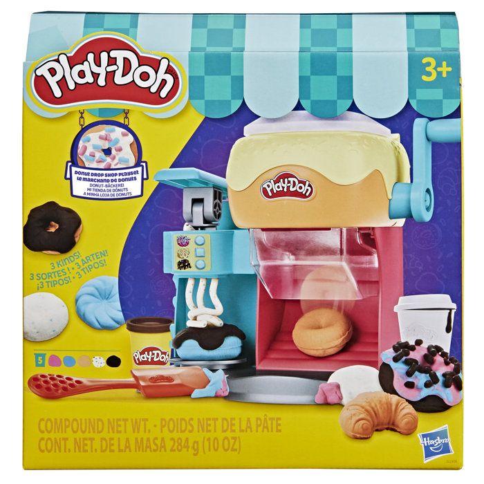 Play-Doh Donut Drop Shop, Knete-Set, Spielzeug-Essensset, Bastelset für Kinder, ab 3 Jahren