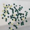 1440 sztuk Szmaragdowy Spiczasty Spód Okrągły Wiertło Ozdoba do Paznokci - Ciemnozielony