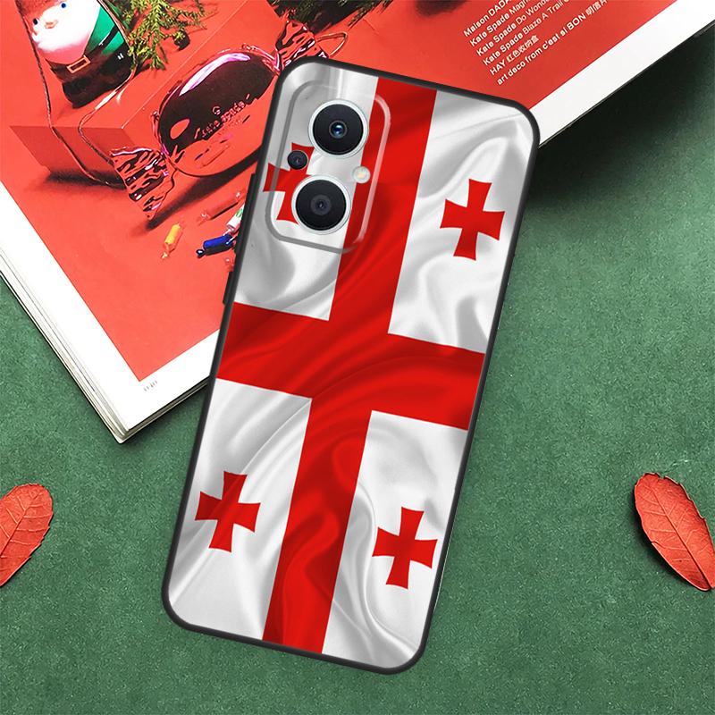 Georgia Flag Case For OPPO Reno 10 11 12 13 14 Pro 11F 12F 13F 14F 7 8 Lite OPPO Find X9 X8 X5 Pro Cover