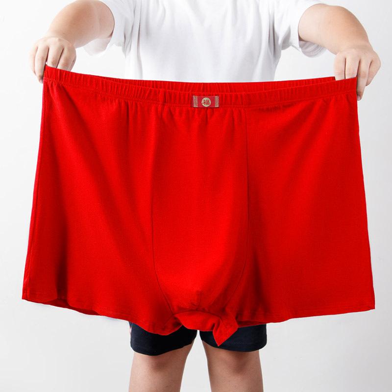 

Хлопковое мужское нижнее белье большого размера с плоскими углами, мужское хлопковое свободное нижнее белье для среднего и пожилого возраста 4XL