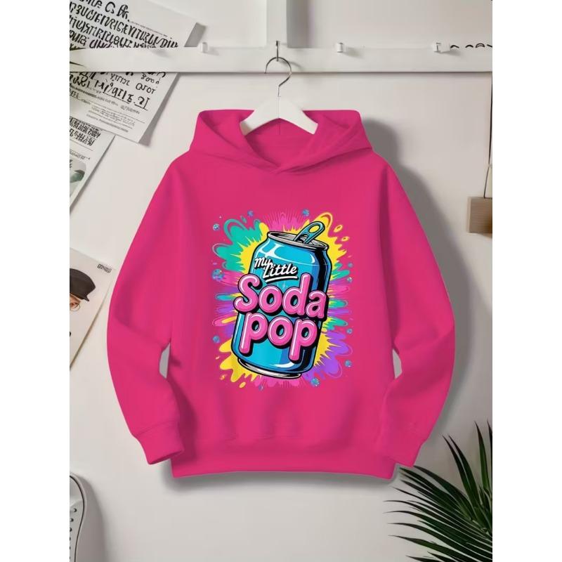 My Little Soda Pop Kinder Kapuzenpullover K-Pop Musik Koreanischer Anime Sweatshirt Hip Hop Jungen Kleidung Geschenk Süßer Spruch T-Shirt Locker Kinder Oberteil
