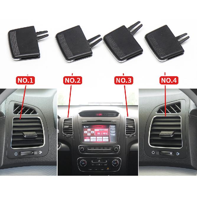 Car Front Air Conditioning AC Vent Outlet Tab Leaf Adjust Clip Repair Kit for Kia Sorento Heat Shields 2