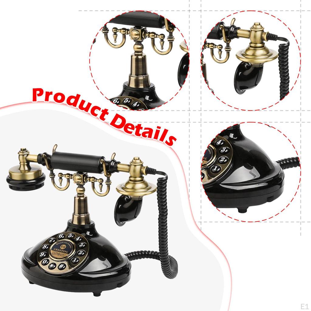 Audio Guest Book Phone Guestbook Telephone Old Recorder for Birthday Celebration Solemn