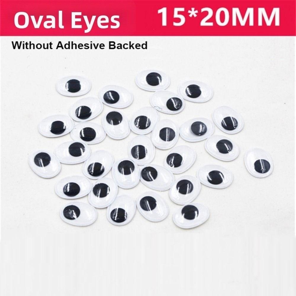 100pcs/bag Plastic Wiggling Moving Eyes 3D Kindergarten Handmade Dolls Eyes Dolls Activity Eyes