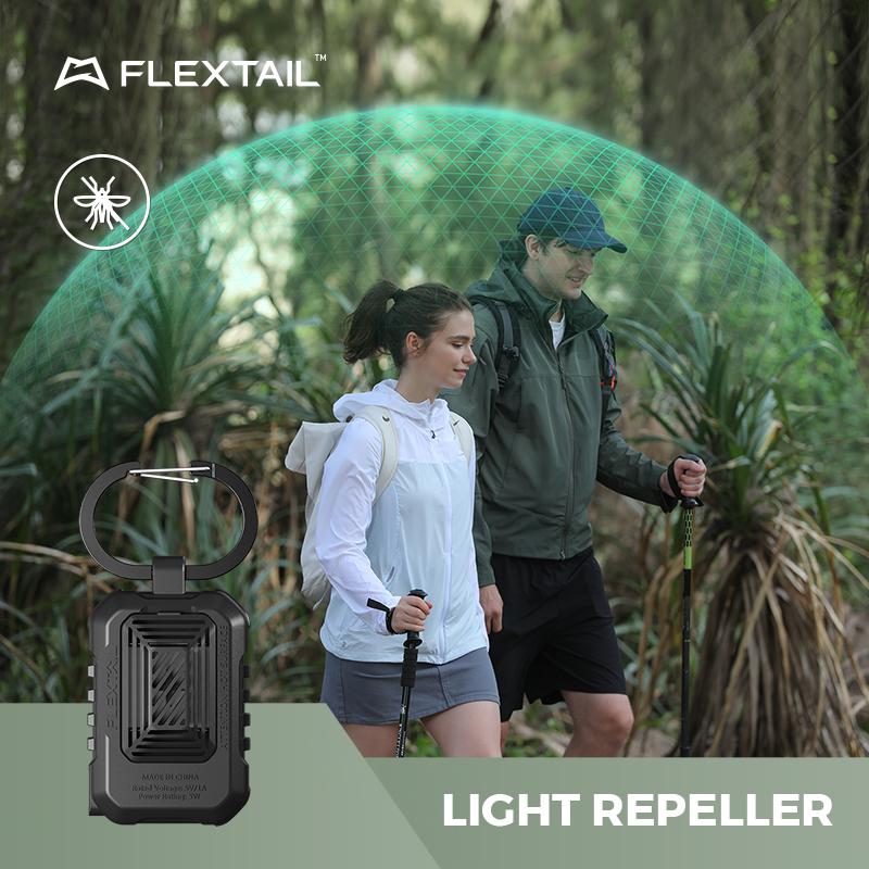 FLEXTAIL LIGHT REPELLER - Portable Mosquito Repeller with Dual Modes, IPX4 Waterproof, Without Repellent Mats