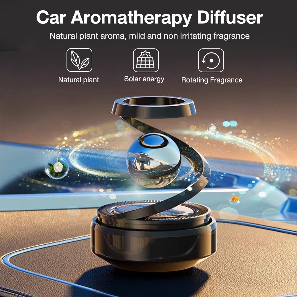 Solar Car Air Freshener Interstellar Suspension Spin Car Perfume Car Deodorant Aromatherapy Diffuser Car Interior Accessories