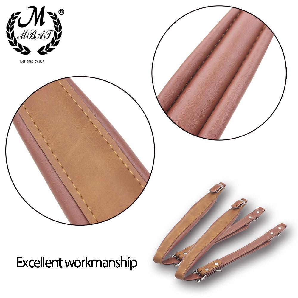 M MBAT Pair of Adjustable Synthetic Leather Accordion Straps High-quality Accordion Accessory For 16-120 Bass Accordion