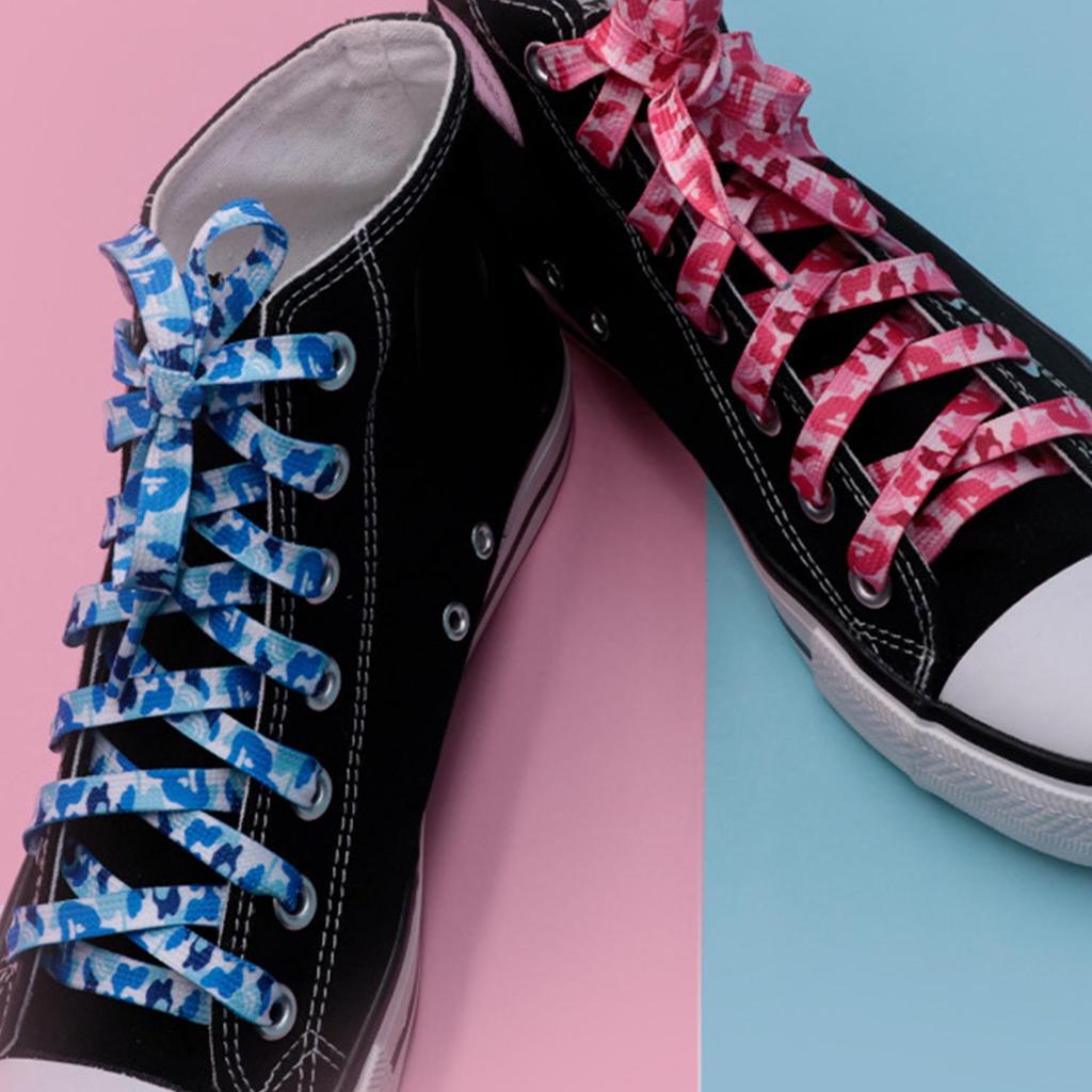 Cloud Camouflage Flat Shoelaces For Sneakers Trend Creative Shoelace Colorful Print Shoe Laces Woman Man Shoestring 120CM