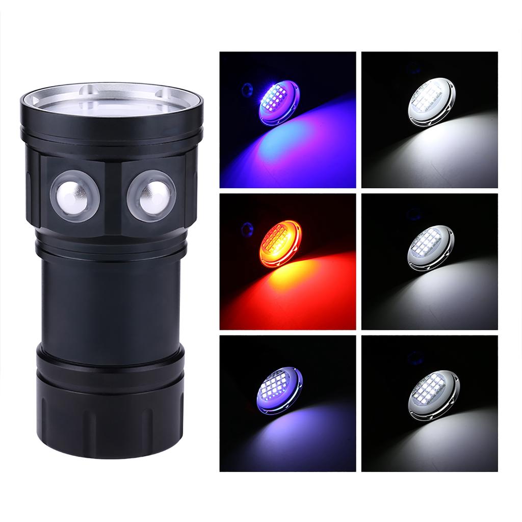 IPX8 18000lm 500M Flashlight Waterproof Lamp Light Underwater Outdoor Camp