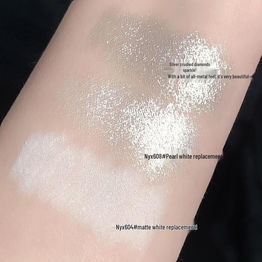 White Matte Highlighter & Eye Brightener Pencil – Waterproof, One-Stroke Shaping for Corner & Eyeshadow