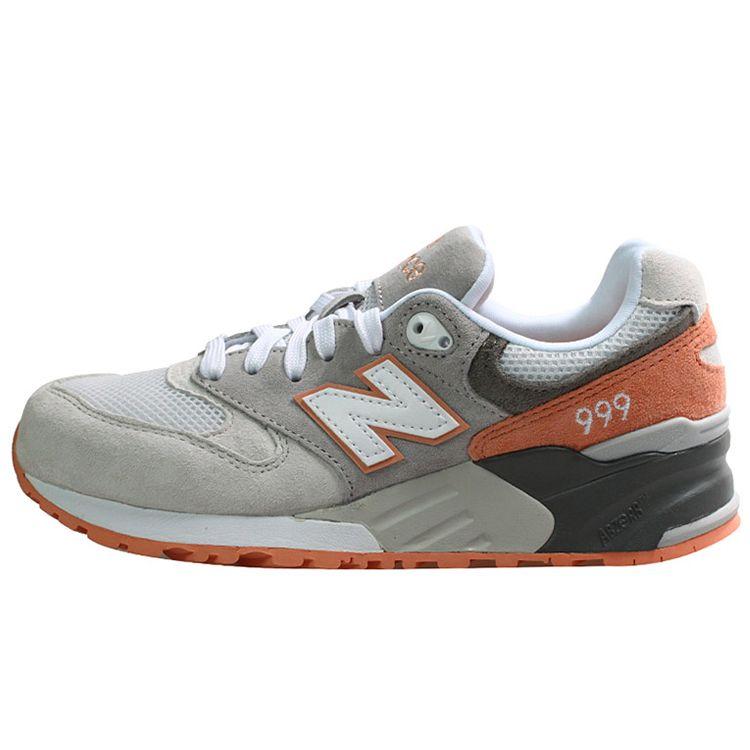 

New Balance Nb 999 Ретро Стиль Замша Амортизация Поддержка Низкий Верх Повседневные Кроссовки для Бега Унисекс кроссовки Серо-Оранжевый ML999KGP 37