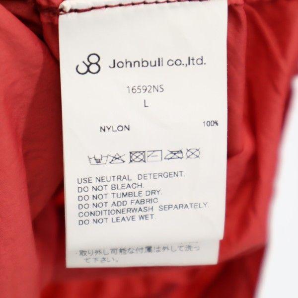 Unused Johnbull Long Sleeve Garment Die Zip Hoodie L Red Nylon Men's Used