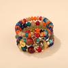 Trend, Simple Metal Multi-Pendant Pendant, Candy Beads Multi-Layer Fashion Temperament Bracelet